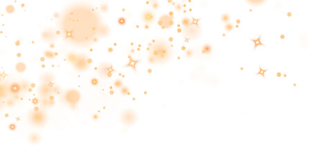 Png Orange Sparkle PNG Overlay with Bokeh Effect on transparent background