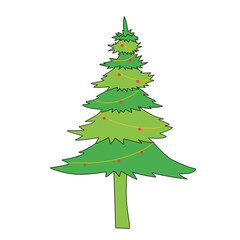 green christmas tree