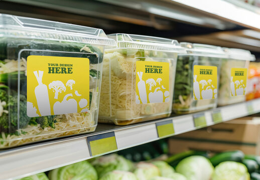 Customizable Food Packaging Mockups PSD