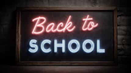 Art welcome back to school banner, colourful block letter greeting card back to school mock up designs, generated AI