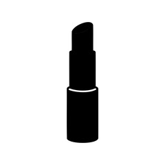 Obraz premium Black lipstick tube for beauty and makeup concept illustration on white background