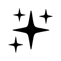 Obraz premium A collection of shining stars floating against a white blank backdrop