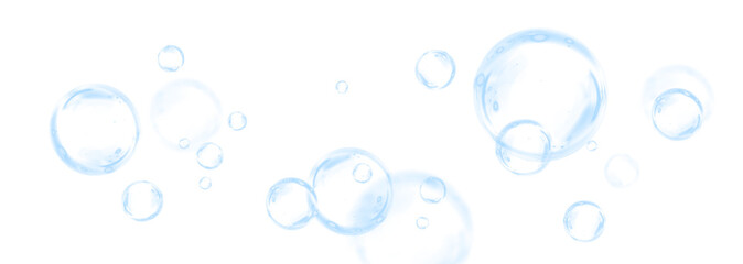 Png Blue Soap Bubble Cluster Overlay PNG on transparent background