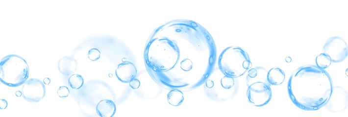 Png Blue Soap Bubble Cluster PNG Overlay on transparent background