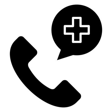 Emergency Contact Glyph Icon