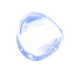 Png Blue Black Friday Speech Bubble Overlay PNG on transparent background