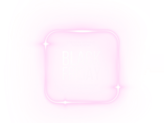 Png Pink Neon Black Friday Sale Overlay PNG on transparent background
