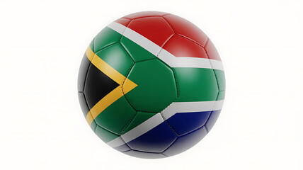 Obraz premium A soccer ball displays the vibrant colors and pattern of a nation's flag, representing sport and identity.