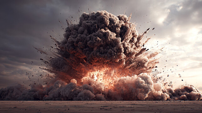 fire and smoke explotion