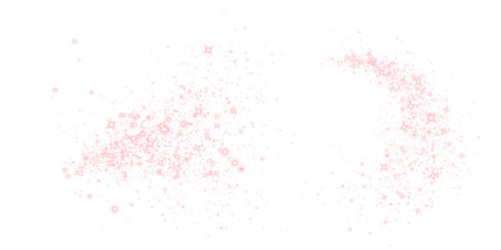Png Pink Glitter Sparkle Dust PNG Overlay on transparent background - Powered by Adobe