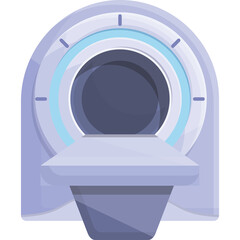Medical MRI Scanner Machine With Blue Light Accents And White Body In A Clean Professional Environment Representing Diagnostic Imaging Technology