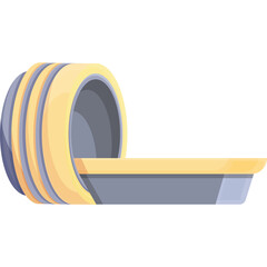 Medical MRI Scanner With Yellow and Gray Colors Used For Diagnostic Imaging And Health Care Procedures Against A Transparent Background