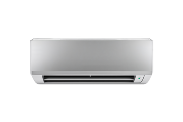 Modern wall mounted air conditioner isolated, energy efficient cooling system for home and office