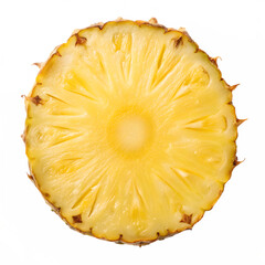 Pineapple Slice with Digital Glitch Effect fruit tropical