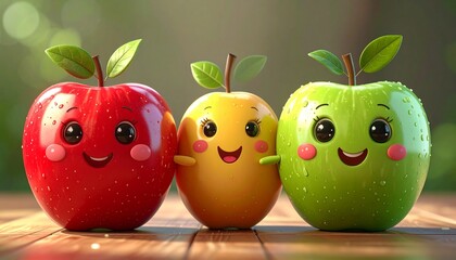 Jabłuszka jako figurki dla dzieci do zabawy