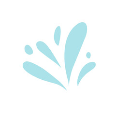 Water splash floral background