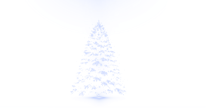 Png Christmas Blue Particle Tree Overlay PNG on transparent background