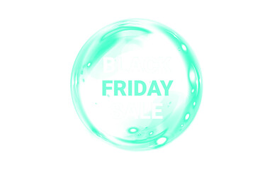 Png Teal Black Friday Sale PNG Overlay on transparent background