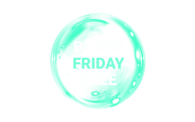Png Teal Black Friday Sale PNG Overlay on transparent background