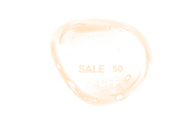 Png Orange Glossy Black Friday Sale Overlay PNG on transparent background