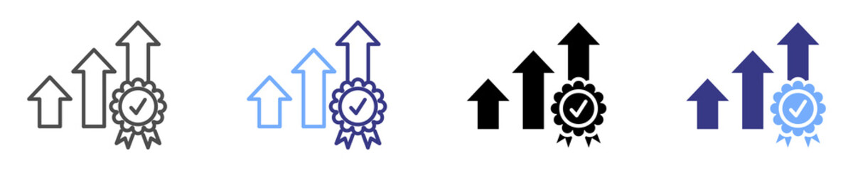 advantages icon set multiple style