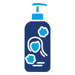 Shampoo Flat Blue Icon