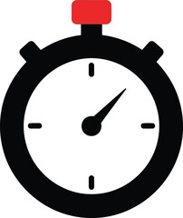 Vintage stopwatch icon time measurement concept vector