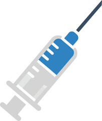 Medical syringe injection healthcare concept abstract blue fluid vector