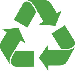 Green recycle symbol eco friendly sustainable planet conservation vector