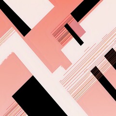 Abstract digital rendering of geometric shapes and lines