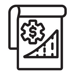 financial statement line icon