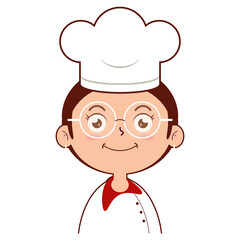 chef smile face cartoon cute