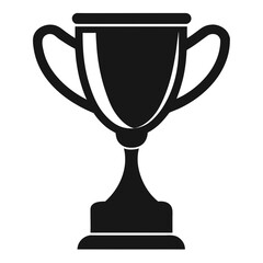 Trophie vector clean black silhouette design white background