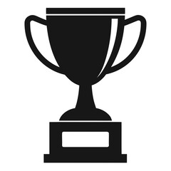 Trophie vector clean black silhouette design white background