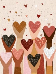World kindness day celebration global community abstract kindness poster soft golden heart light peaceful heart art