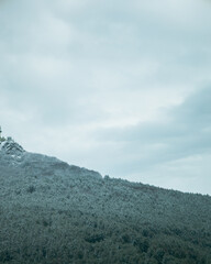 clouds over the mountains