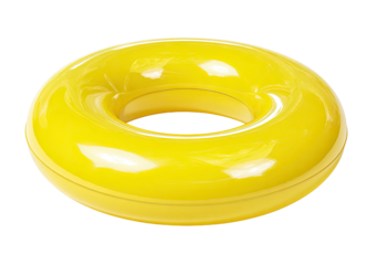 Bright yellow inflatable ring (7)