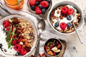 Healthy vegan breakfast. Diet concept.