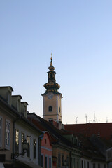 Obraz premium Traditional architecture in Zagreb, Croatia.