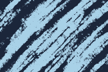 Abstract vector background with light blue brush strokes on navy. Diagonal textured design with rough, expressive lines for modern, minimal, and creative compositions.