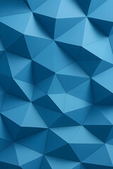 Fototapeta premium Modern blue polygon triangle pattern background