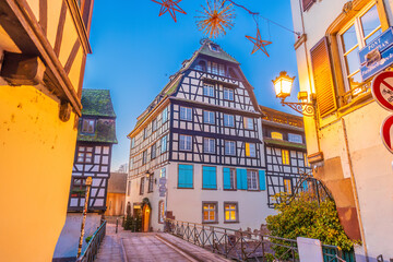 Old town Strasbourg city skyline,  cityscape of  France
