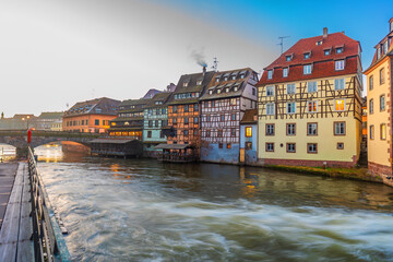 Old town Strasbourg city skyline,  cityscape of  France