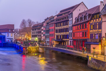Old town Strasbourg city skyline,  cityscape of  France