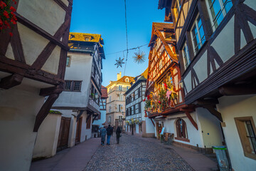 Old town Strasbourg city skyline,  cityscape of  France