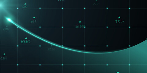 business vector illustration design Stock market charts or Forex trading charts for business and finance ideas.