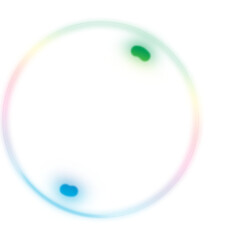 Abstract iridescent circle with blurred edges soft pastel colors simple design element for modern backgrounds