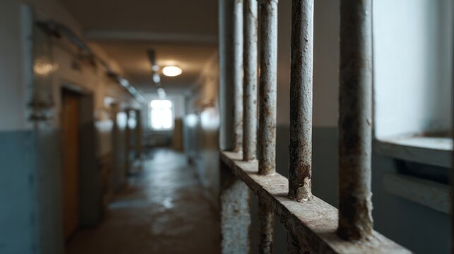 Rustic prison bars evoke introspection over confinement, echoing Solitary Watch Day and the intriguing shadows of Hidden Spaces Week