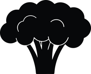 Broccoli logo template for food brand