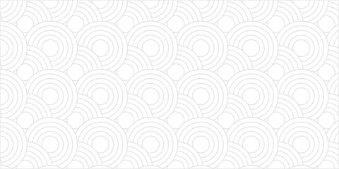 Seamless geometric spiral pattern and abstract circle wave lines overlapping pattern isolated. Design technology or modern concept. Ornament overlapping background. Colorful element line pattern.	
